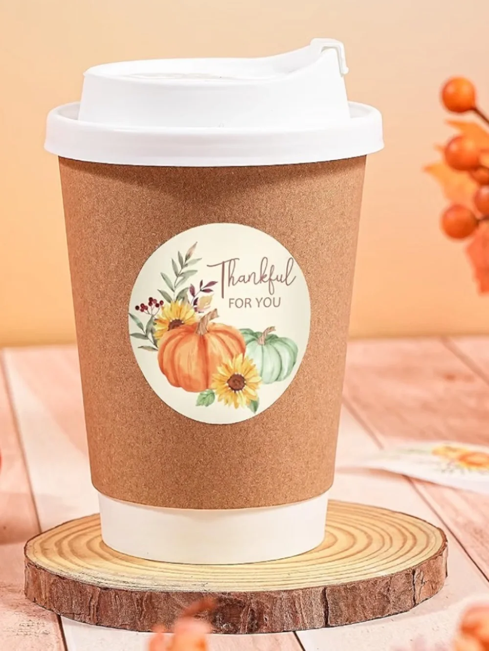 NEW! 🍃50 Thankful for you 2 inch sticker